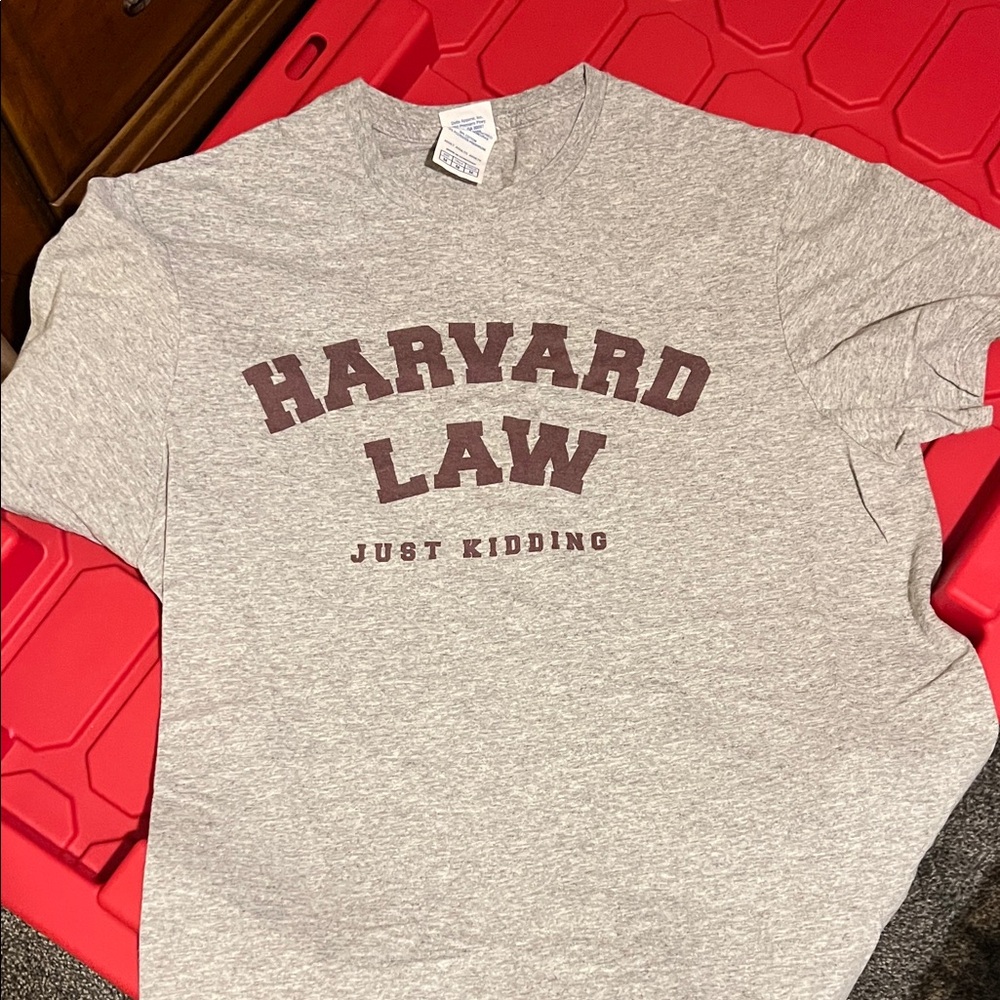 Gray Harvard Law T-Shirt